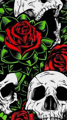 Skulls and Roses Pattern - Related 4K Wallpapers wallpaper
