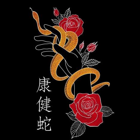 Snake, Hand, and Roses - Related 4K Wallpapers wallpaper