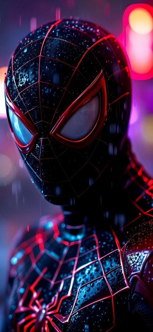 Spider-Man Neon Portrait - Related Ghetto Wallpapers wallpaper