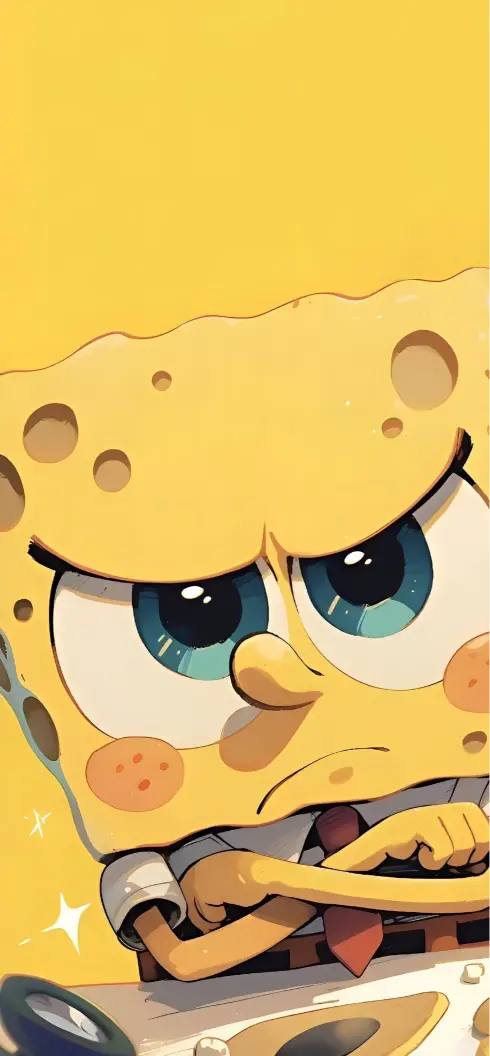 Spongebob's Serious Stare - Related Dope Wallpapers wallpaper