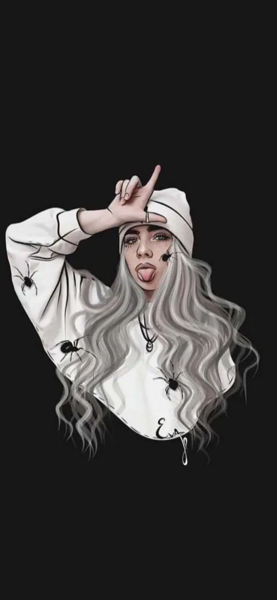 Spooky Billie Eilish Art