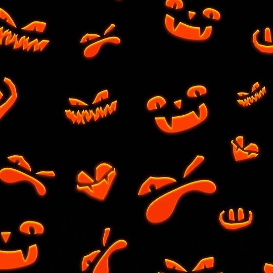 Spooky Pumpkin Faces Pattern