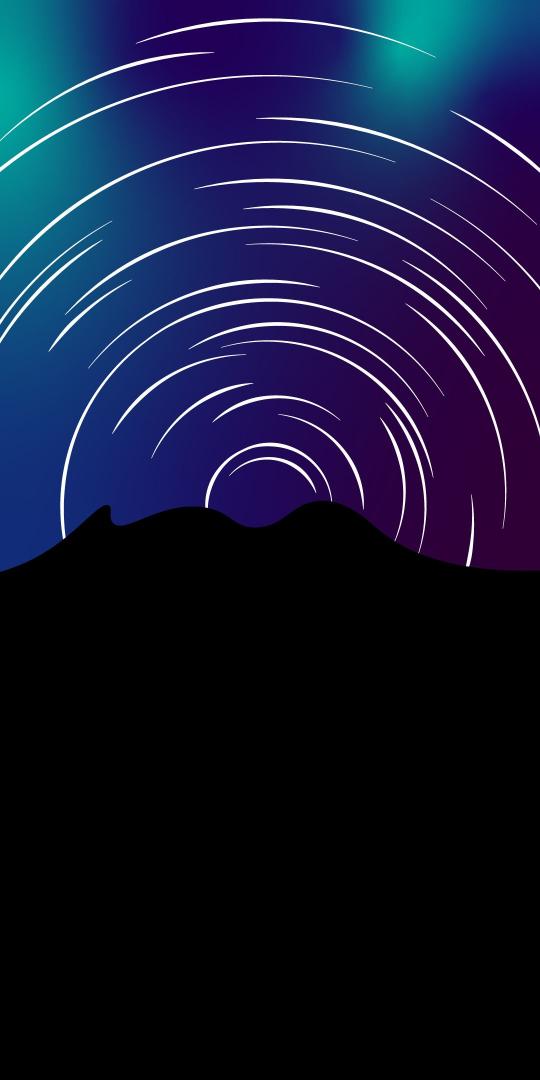 Star Trails Over Mountains