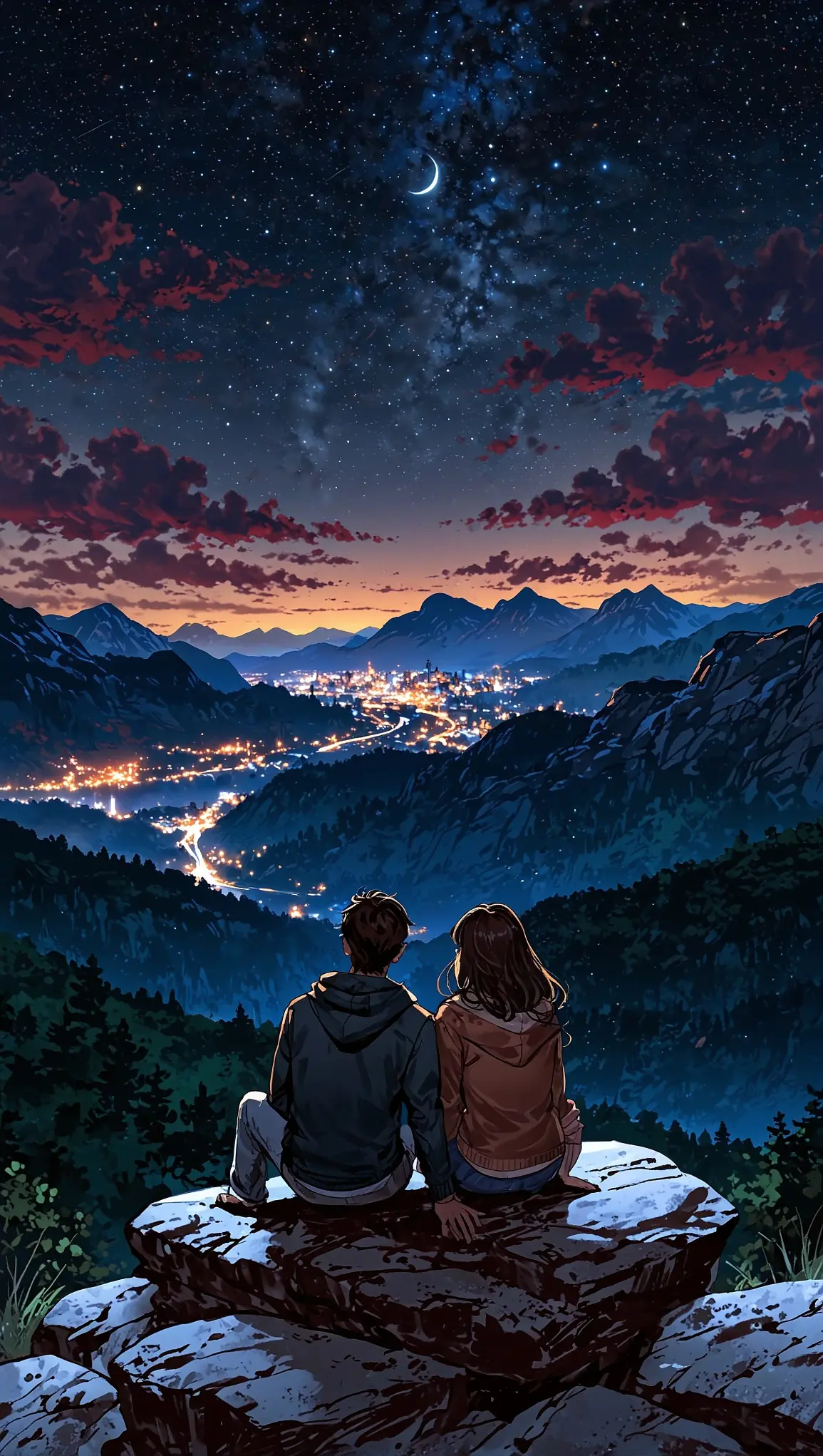 Starry Night City View