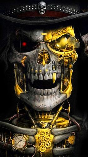 Steampunk Skull Automaton