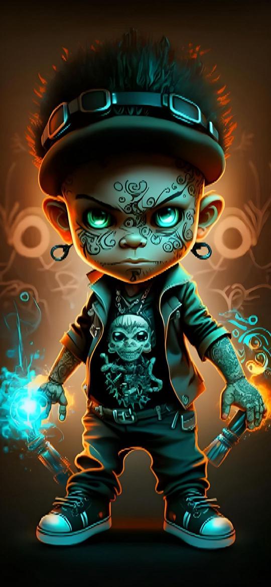 Steampunk Tattooed Kid - Related Ghetto Wallpapers wallpaper