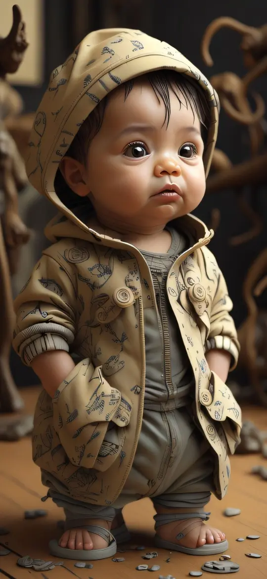 Stylish Baby Portrait - Related Dope Wallpapers wallpaper