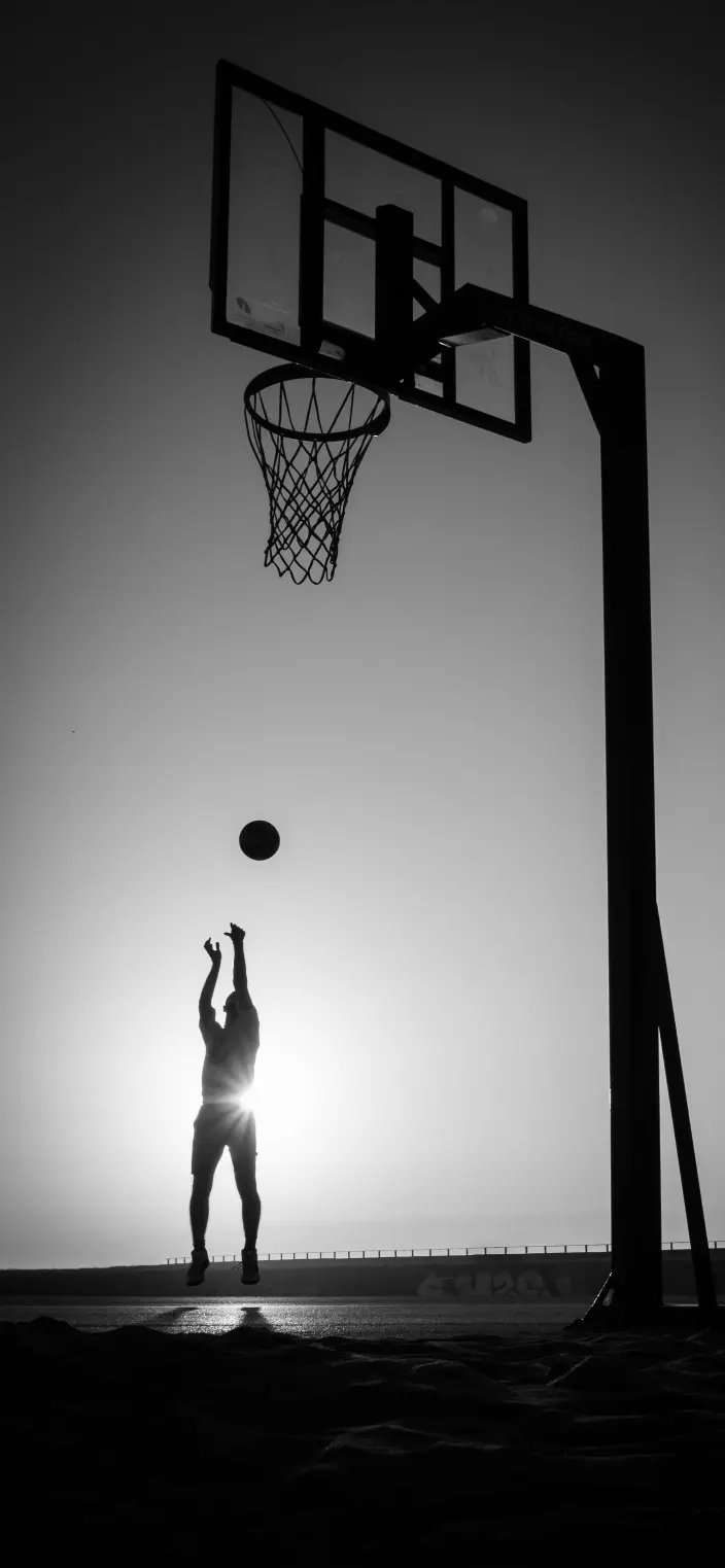 Sunset Basketball Shot - Related Dope Wallpapers wallpaper