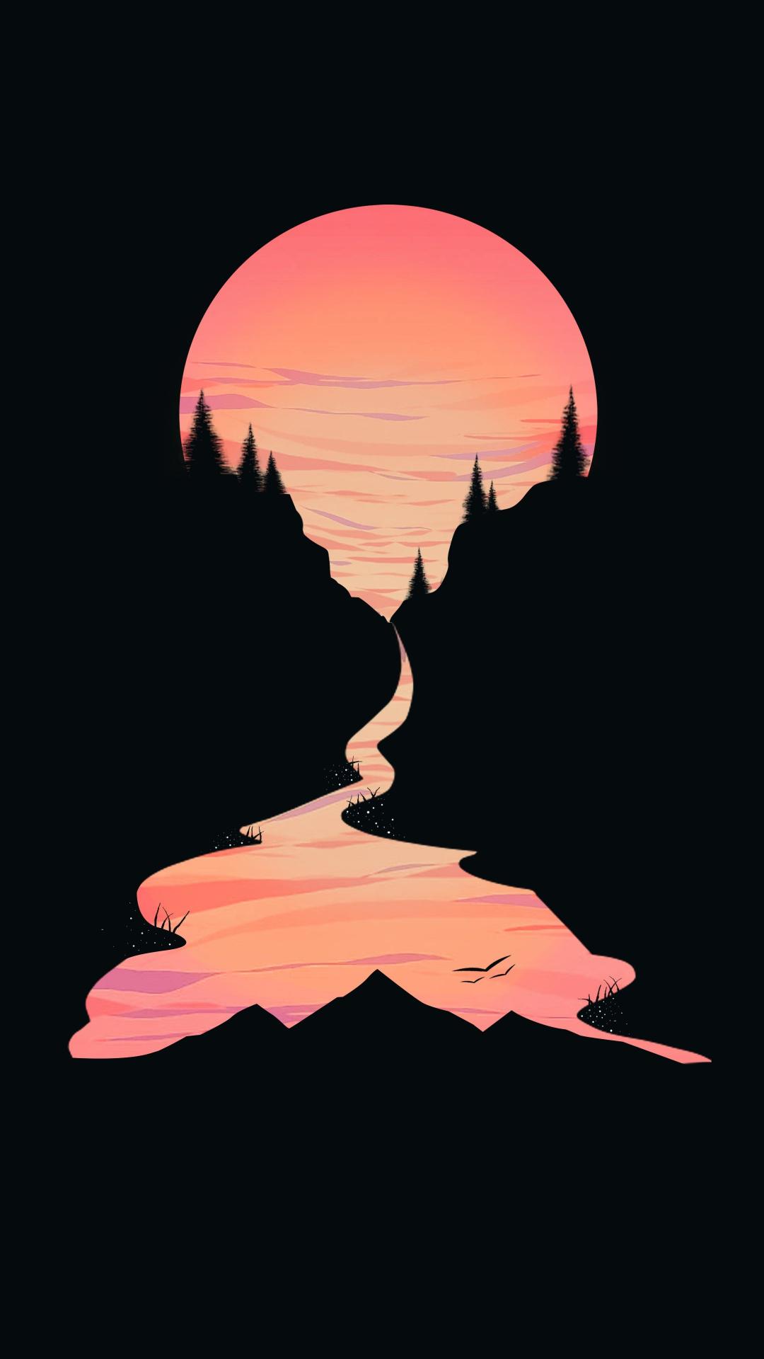 Sunset River Landscape - Related Ghetto Wallpapers wallpaper