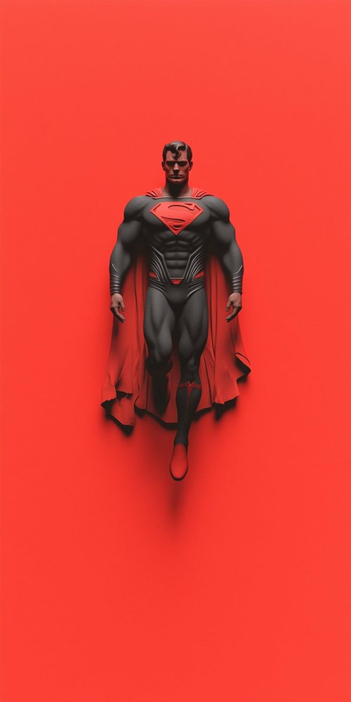 Superman_Black_Suit_Red_Background - Related Dark Wallpapers wallpaper