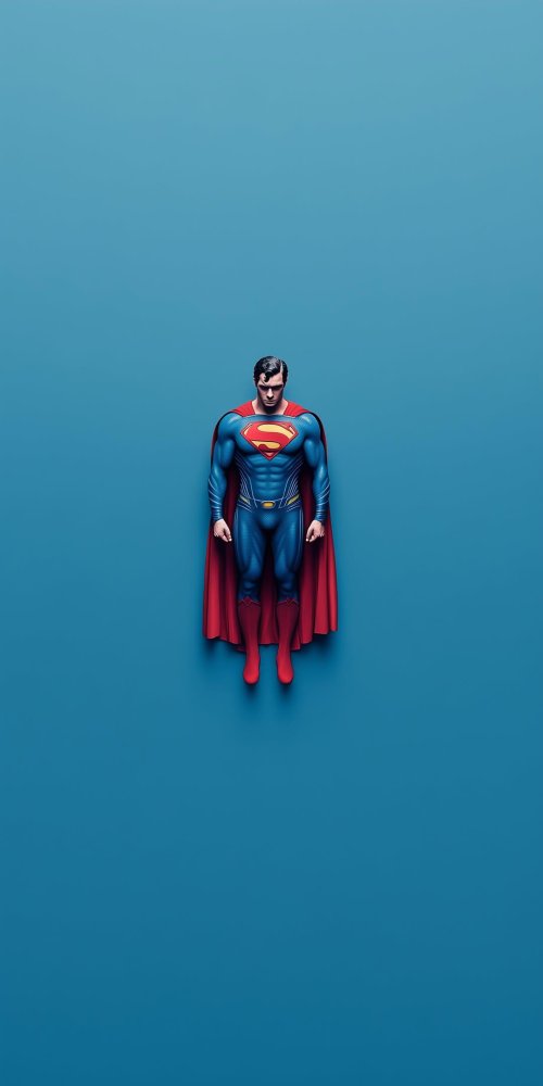Superman_Minimalist_Blue - Related Dope Wallpapers wallpaper