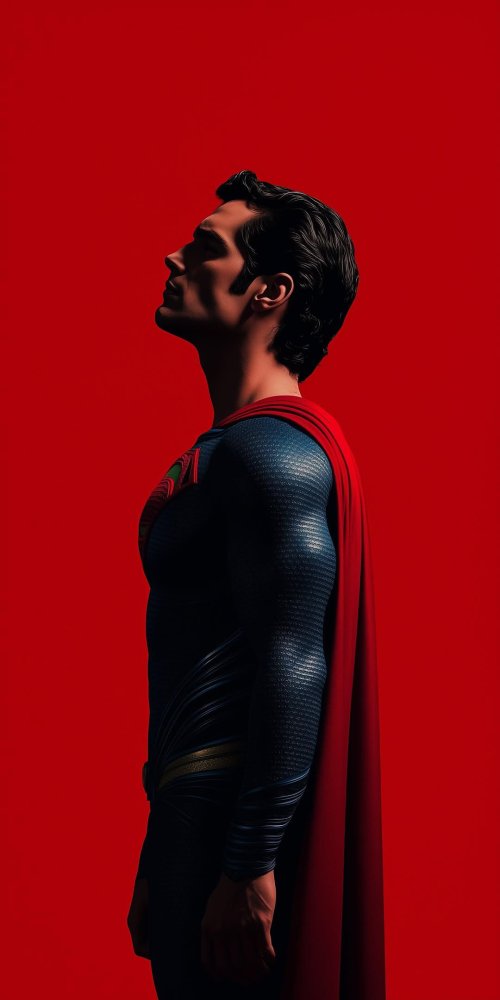 Superman_Profile_Red_Background