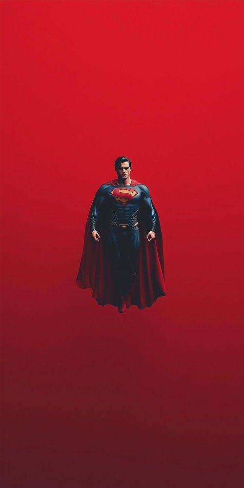 Superman_Standing_Red_Gradient
