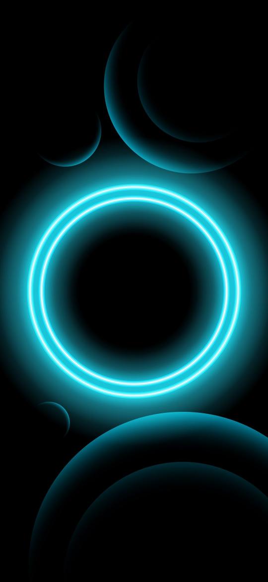 Teal Neon Circle - Related Dope Wallpapers wallpaper