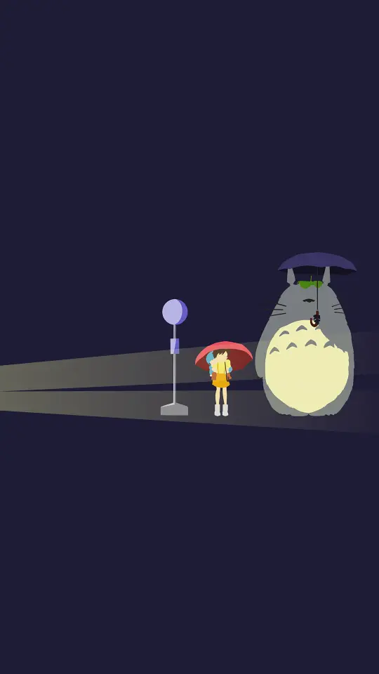Totoro Bus Stop Scene - Related Dope Wallpapers wallpaper