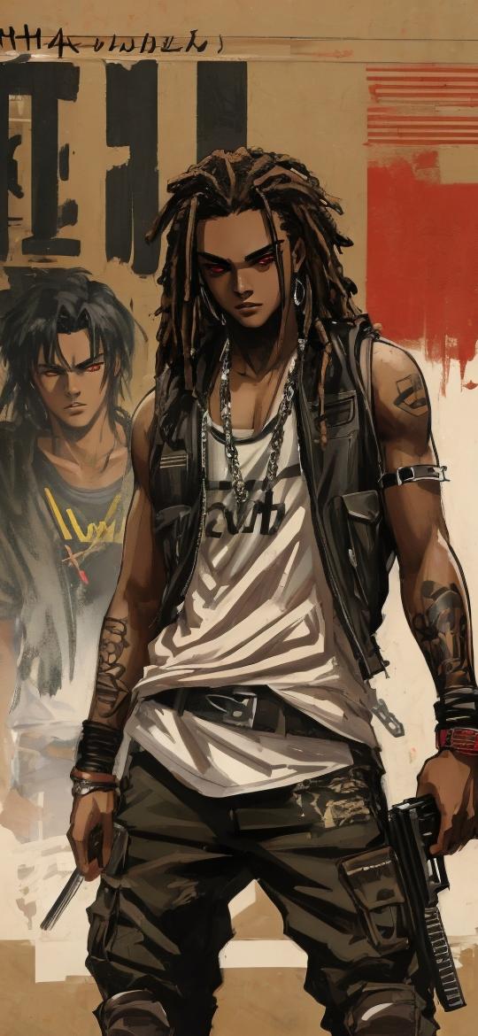 Urban Anime Duo - Related Dope Wallpapers wallpaper
