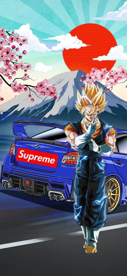 Vegito Supreme Car - Related Anime Wallpapers wallpaper