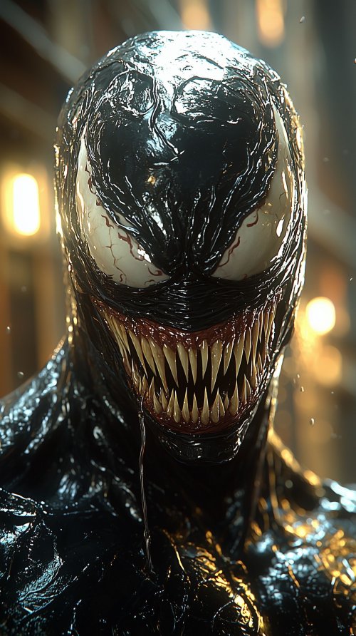 Venom Symbiote Close-Up Portrait - Related Dope Wallpapers wallpaper