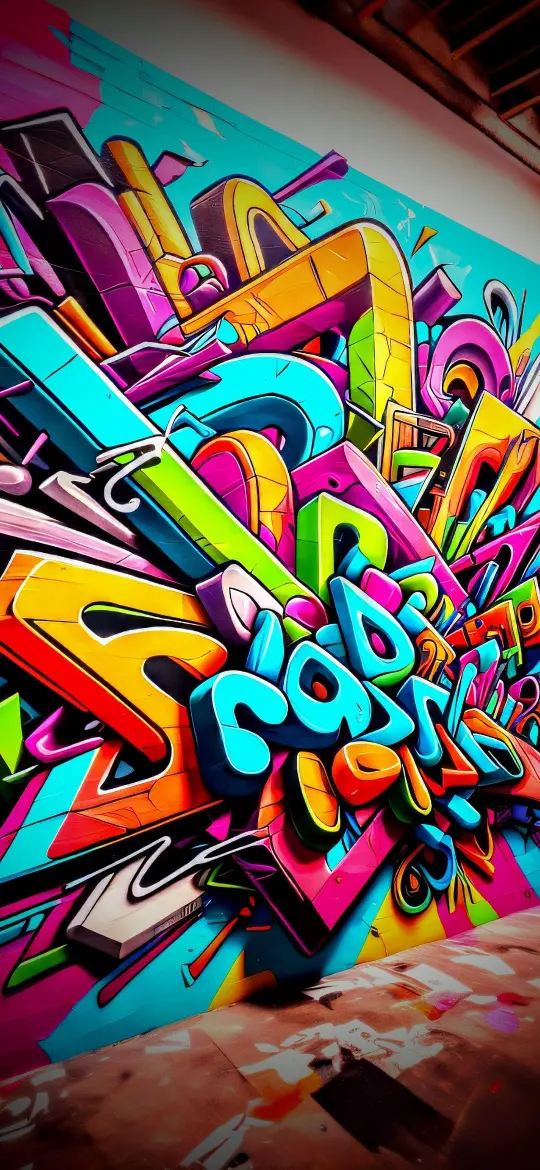 Vibrant Graffiti Explosion - Related Dope Wallpapers wallpaper