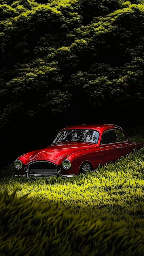 Vintage Red Car