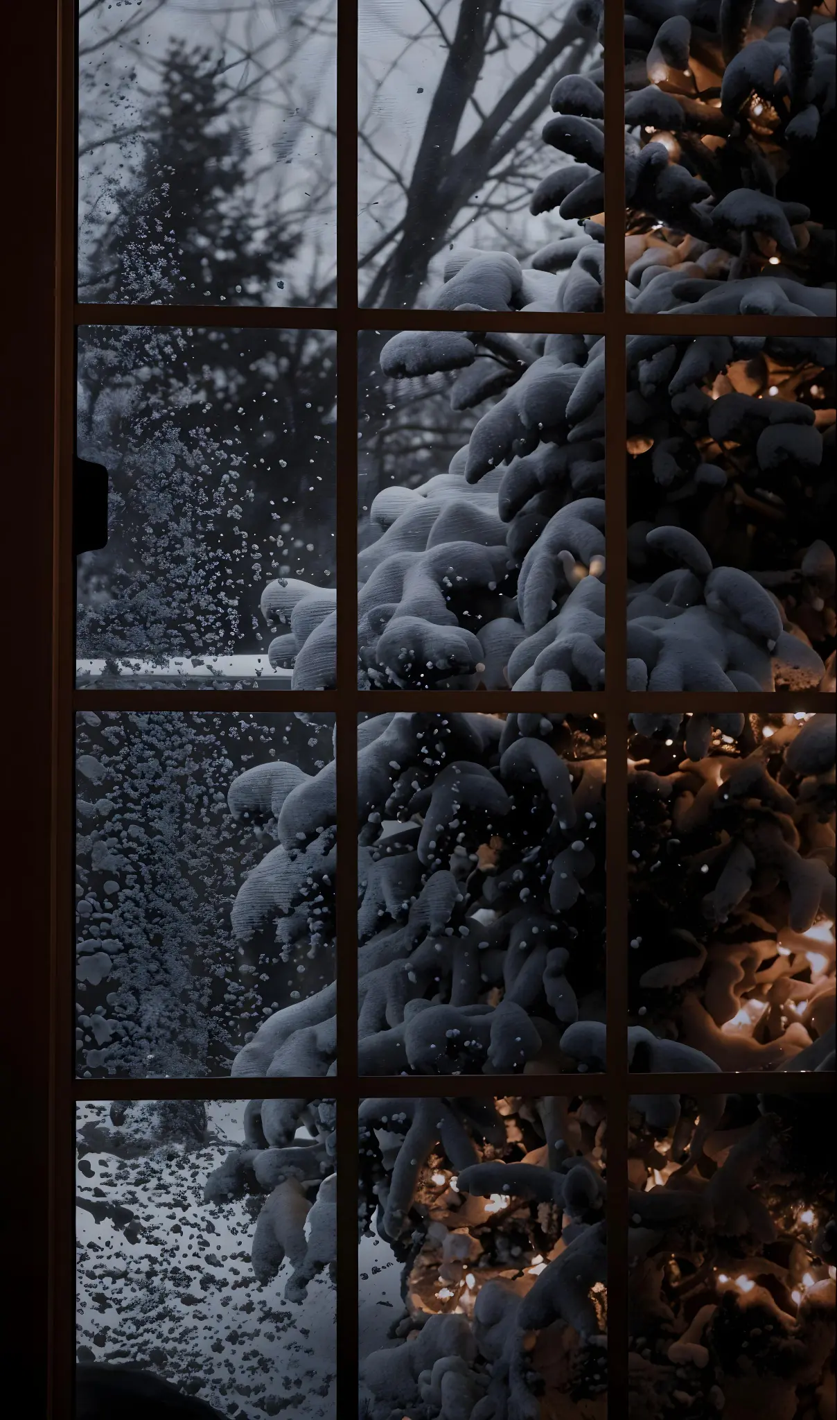 Winter Window View
