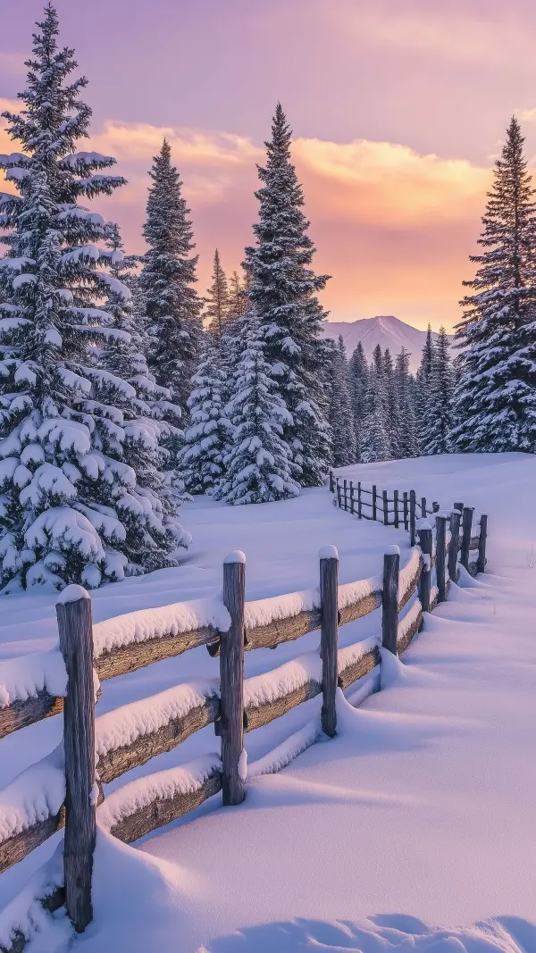 Winter Wonderland Fence - Winter Wallpaper