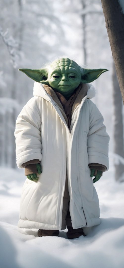 Winter Yoda - Related 4K Wallpapers wallpaper