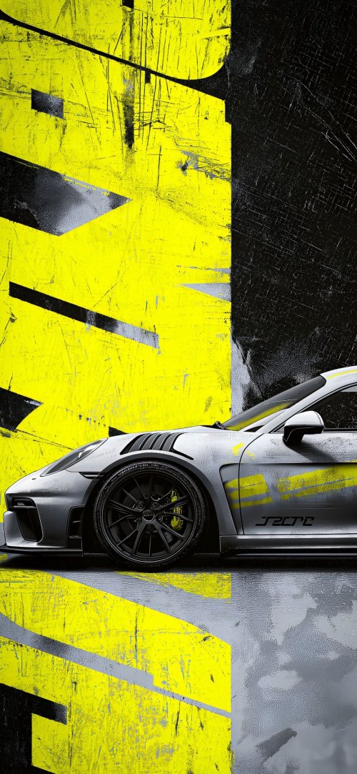 Yellow and Grey Sports Car - Related Ghetto Wallpapers wallpaper