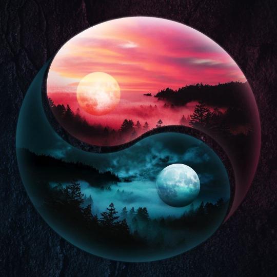 Yin Yang Forest Moons - Related Ghetto Wallpapers wallpaper