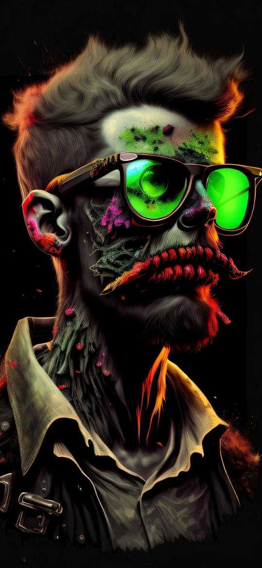 Zombie with Green Glasses