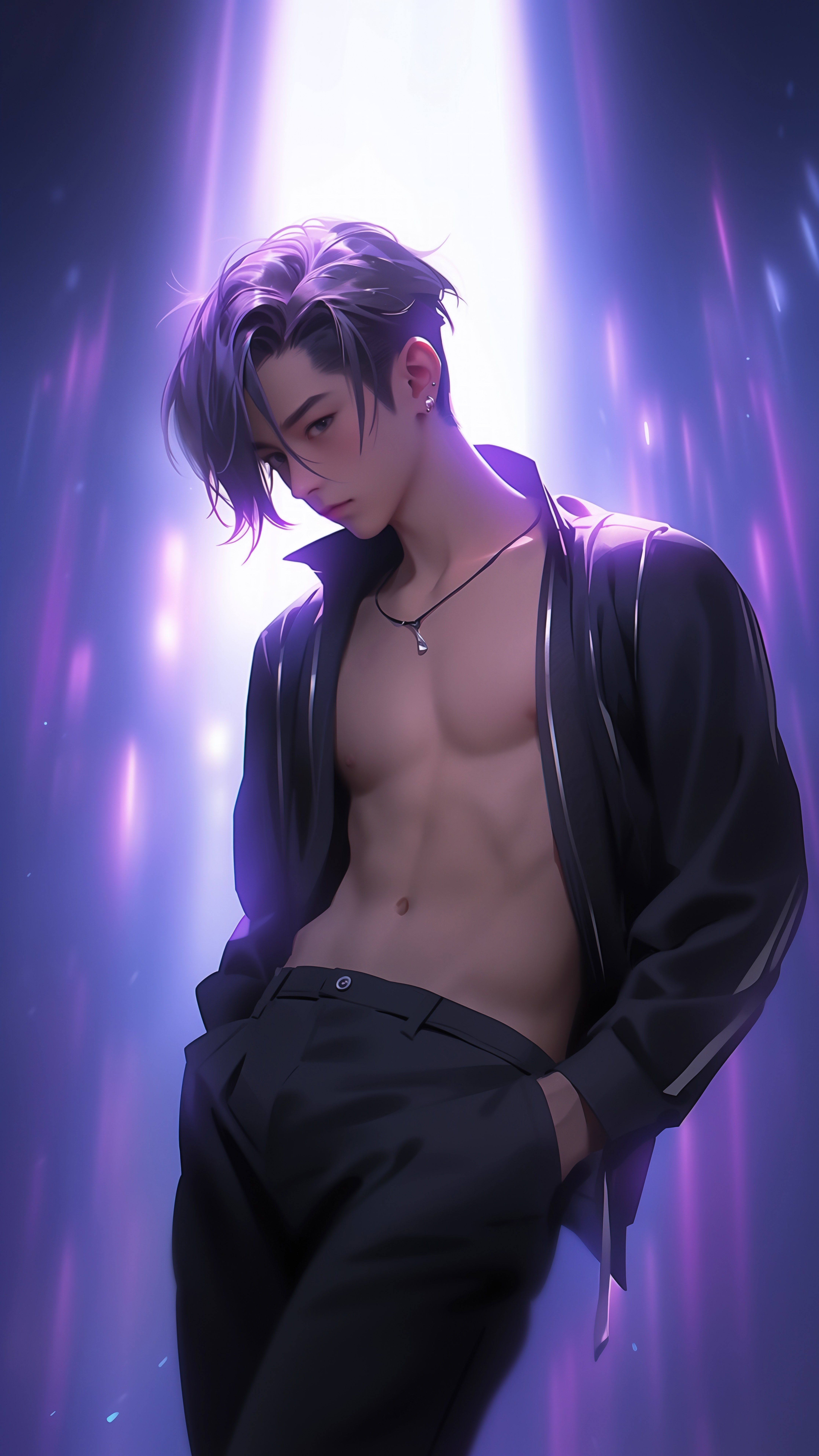 Stylish Anime Boy Portrait - anime boy wallpaper for Ghetto Wallpapers
