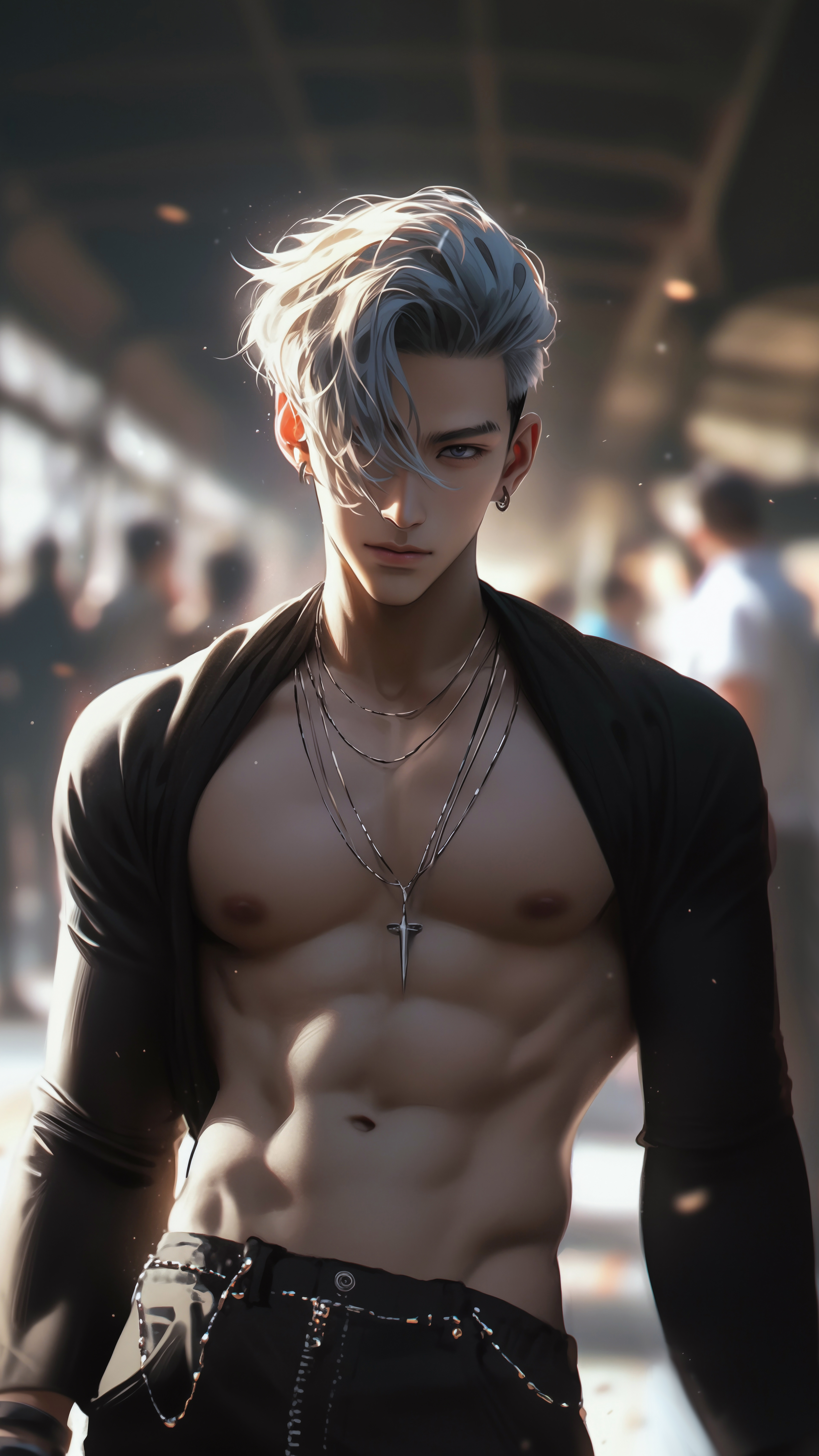 Stylish Anime Boy Portrait - anime boy wallpaper for Ghetto Wallpapers