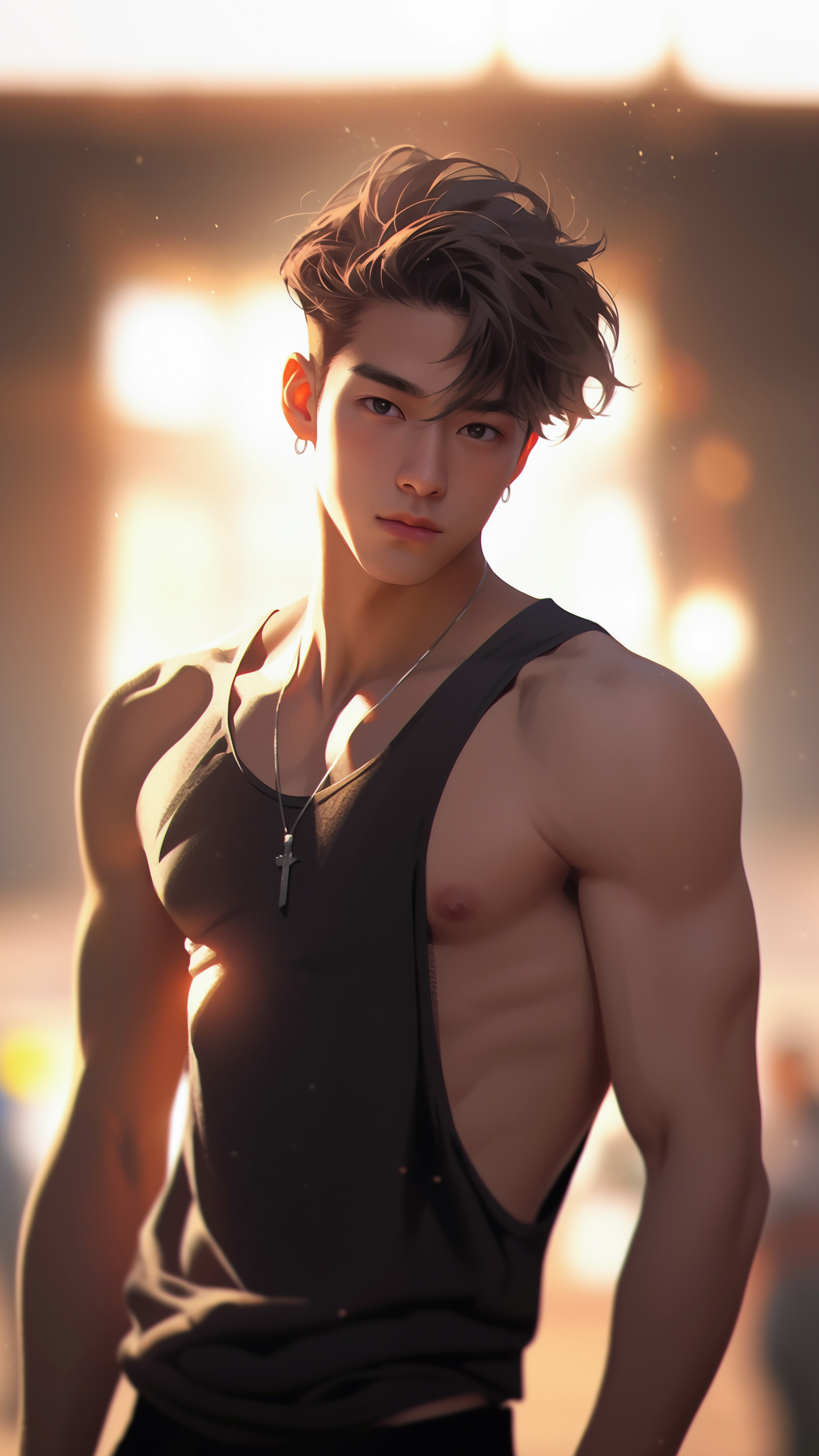 Handsome Muscular Anime Boy - anime boy wallpaper for Ghetto Wallpapers