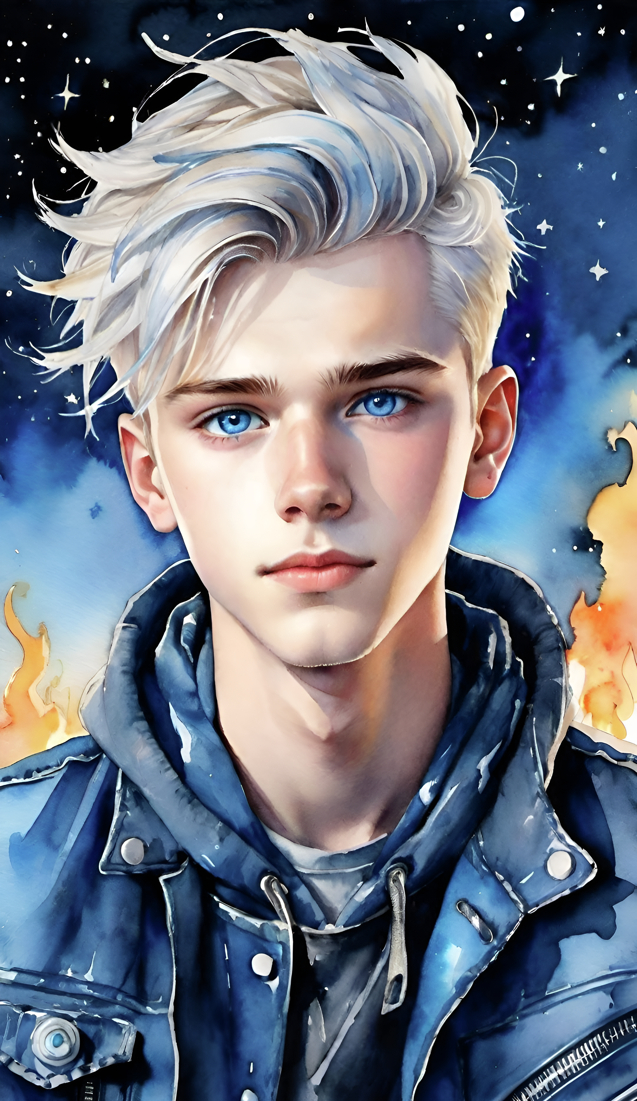 Anime Boy Blue Eyes - anime boy wallpaper for Ghetto Wallpapers
