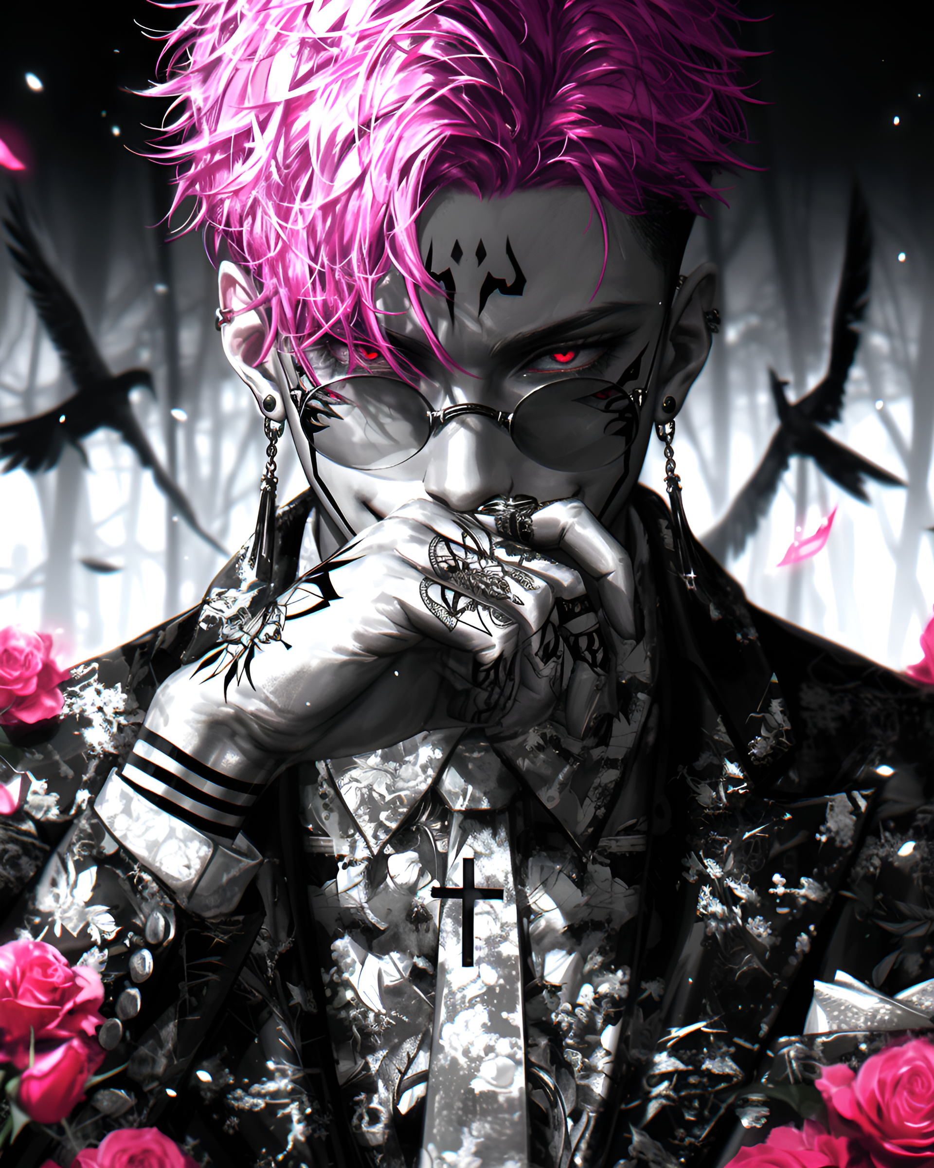 Pink Haired Anime Boy - anime boy wallpaper for Ghetto Wallpapers