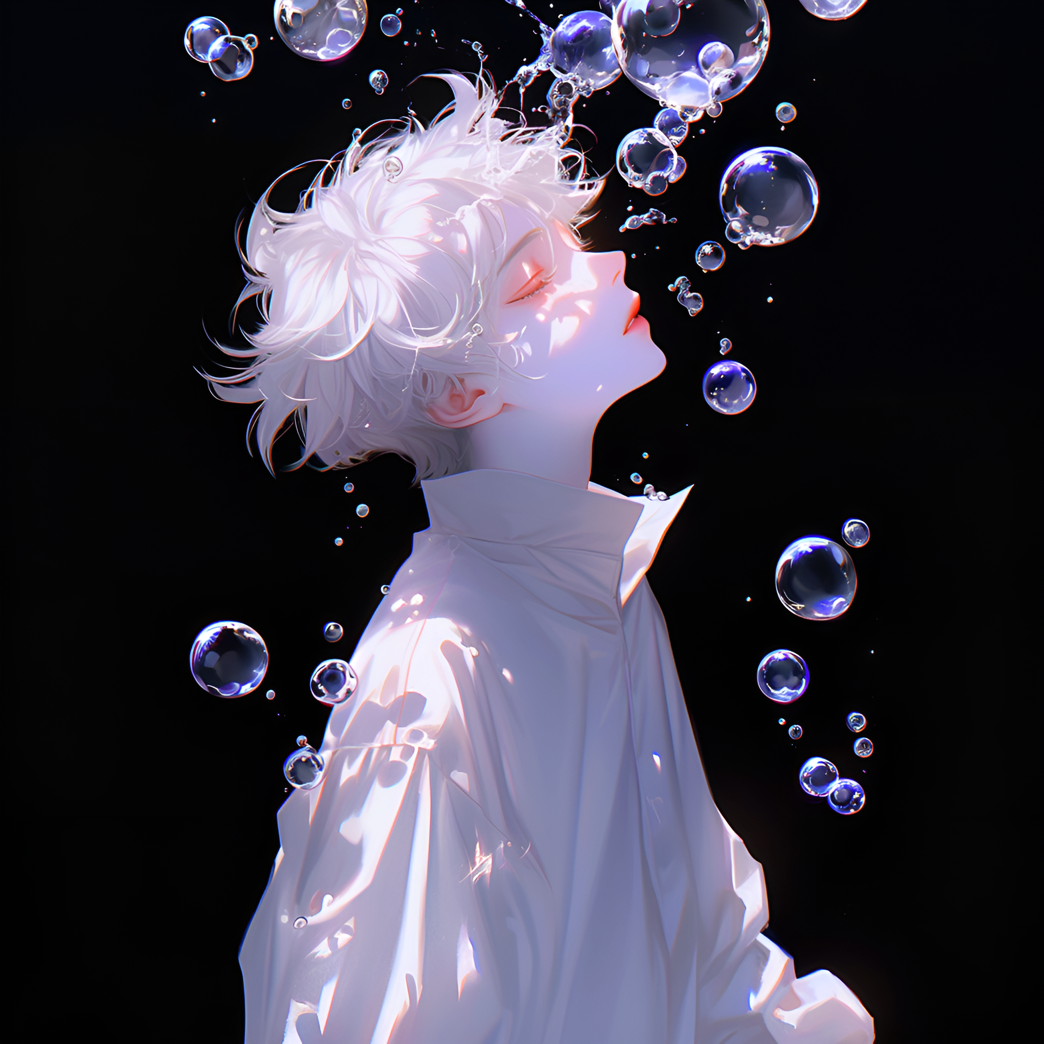 Anime Boy With Bubbles - anime boy wallpaper for Ghetto Wallpapers