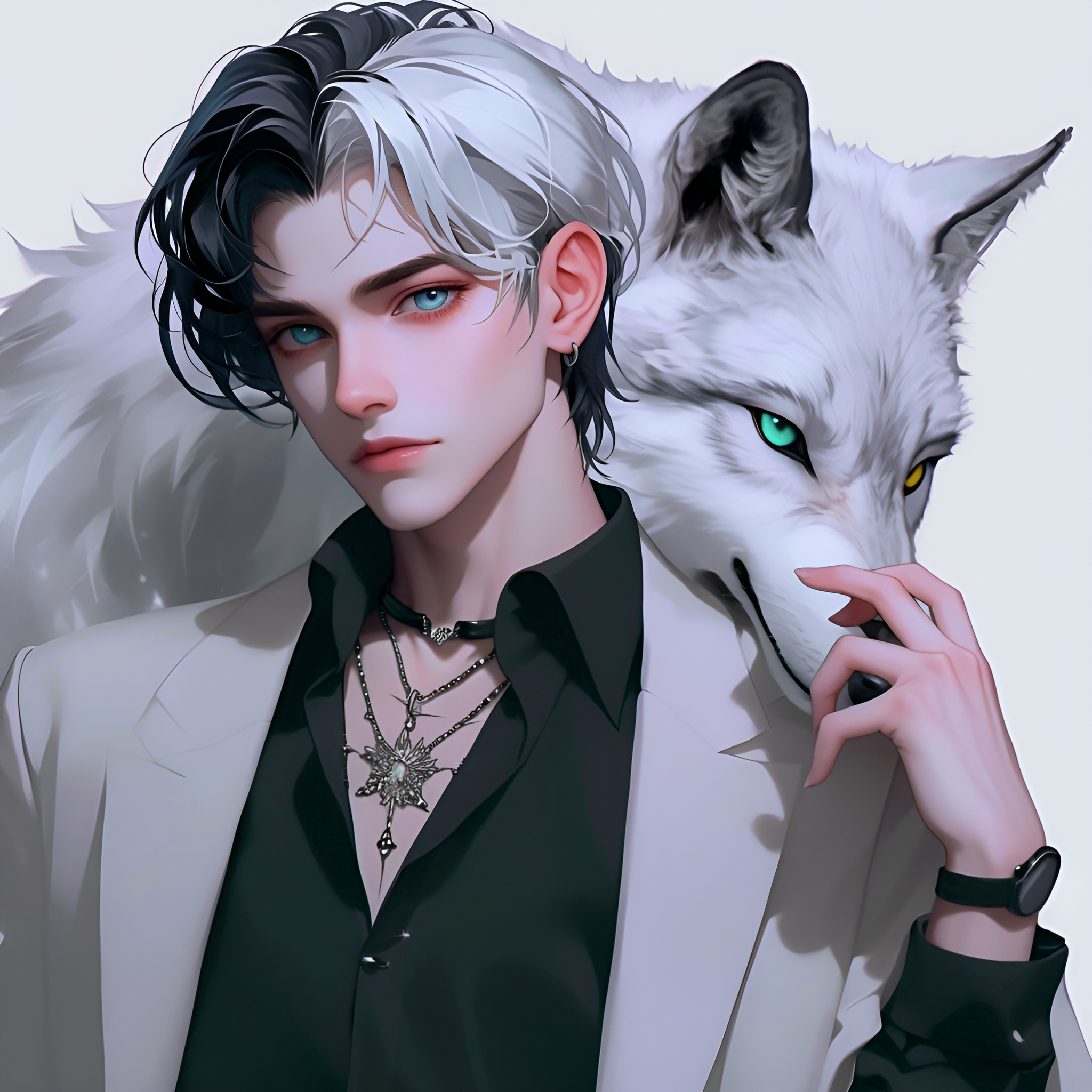 Anime Boy With Wolf - anime boy wallpaper for Ghetto Wallpapers