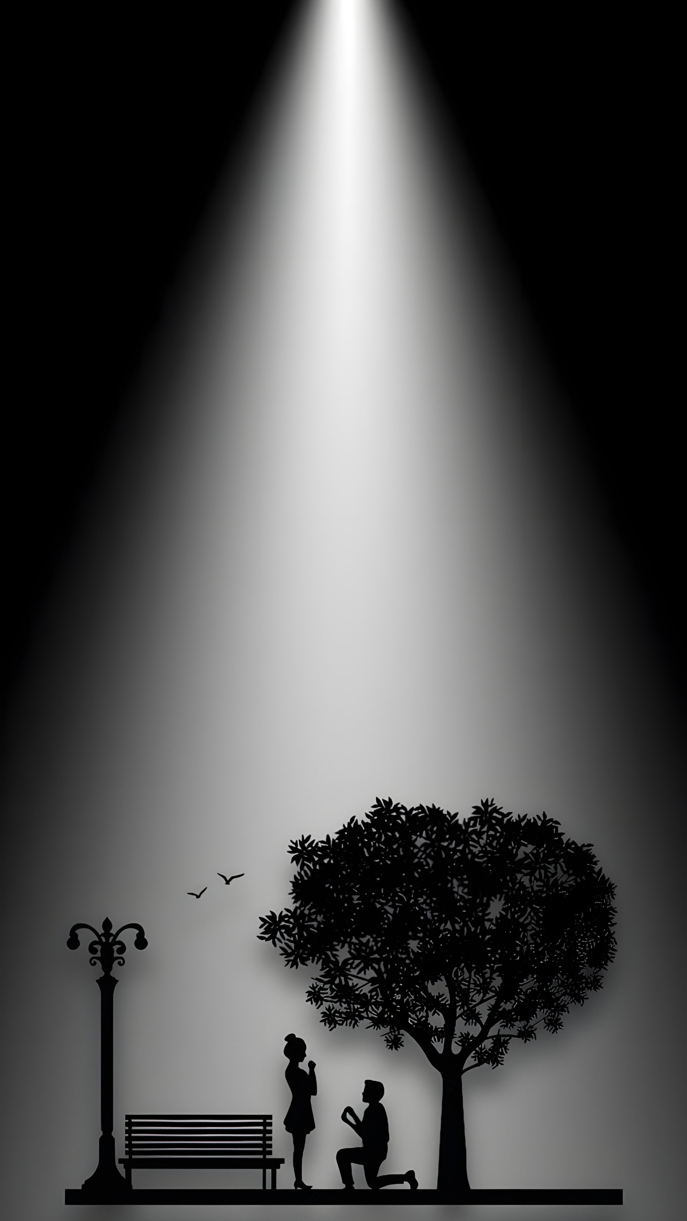 Romantic Proposal Under Spotlight - love wallpaper for Ghetto Wallpapers