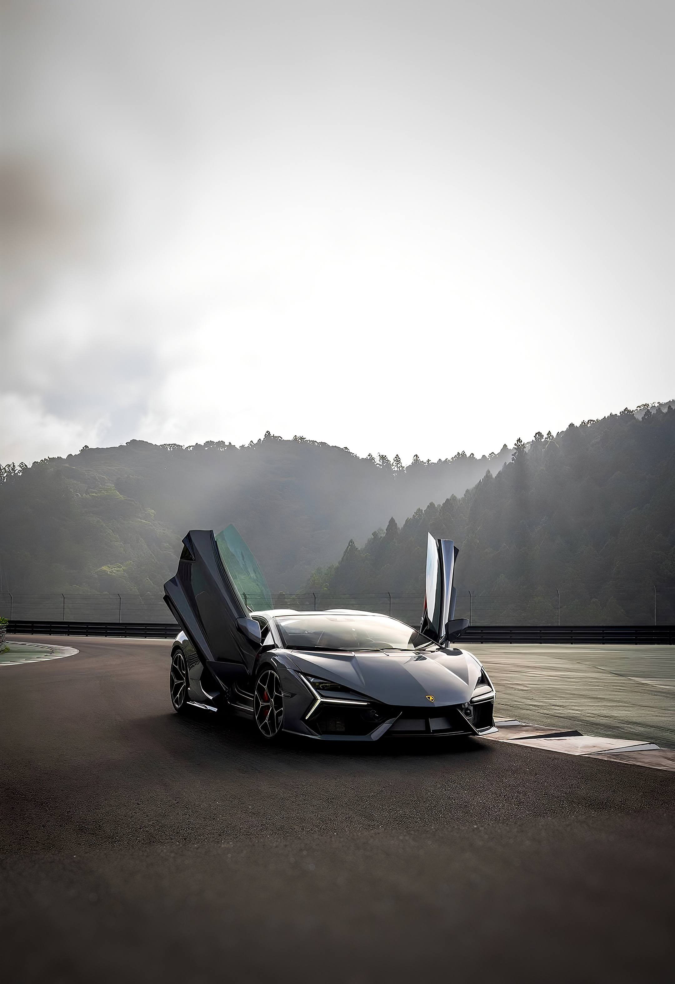 Grey Lamborghini Revuelto Supercar - lamborghini wallpaper for Ghetto Wallpapers