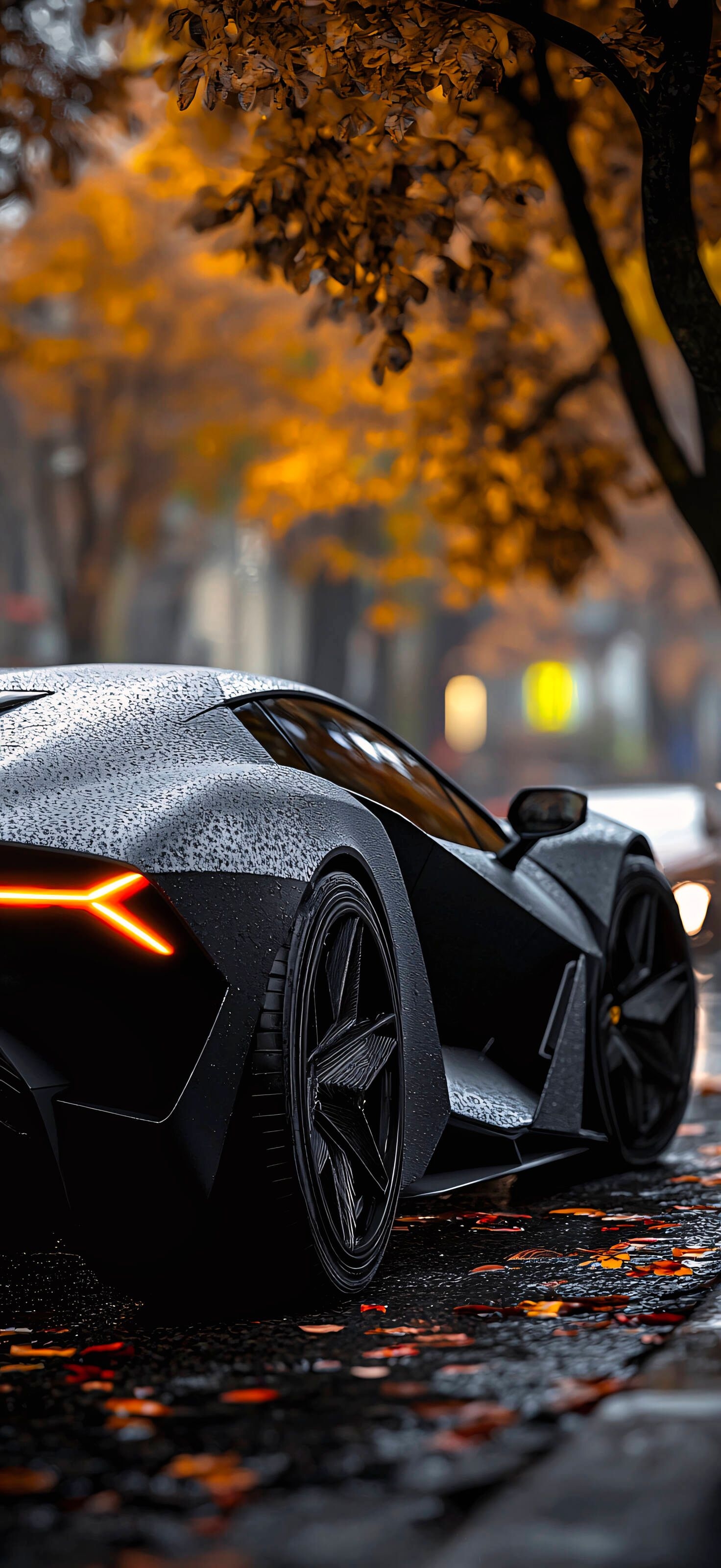 Rainy Lamborghini Autumn Drive - lamborghini wallpaper for Ghetto Wallpapers