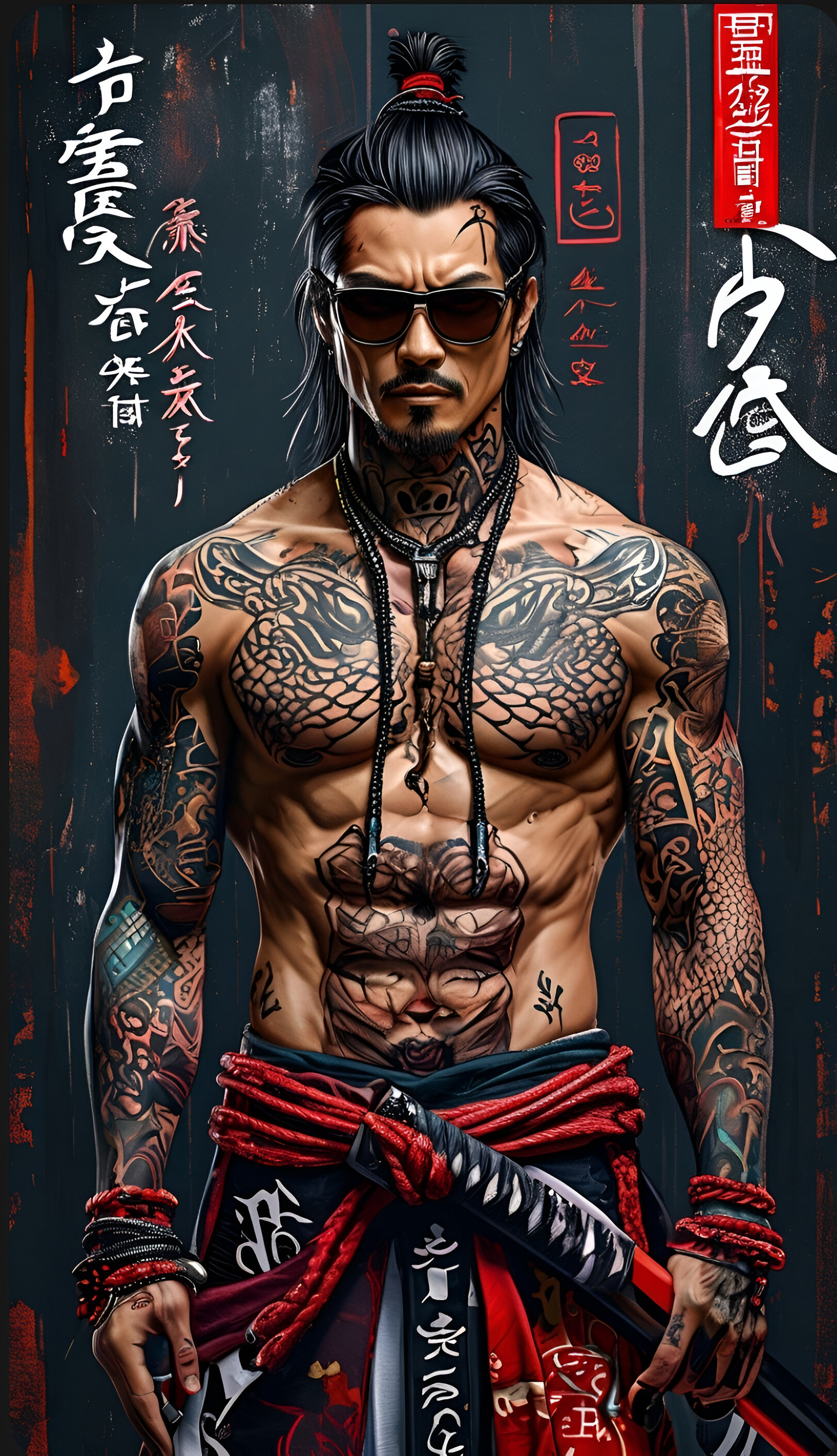 Modern Samurai Tattoo Warrior - samurai wallpaper for Ghetto Wallpapers