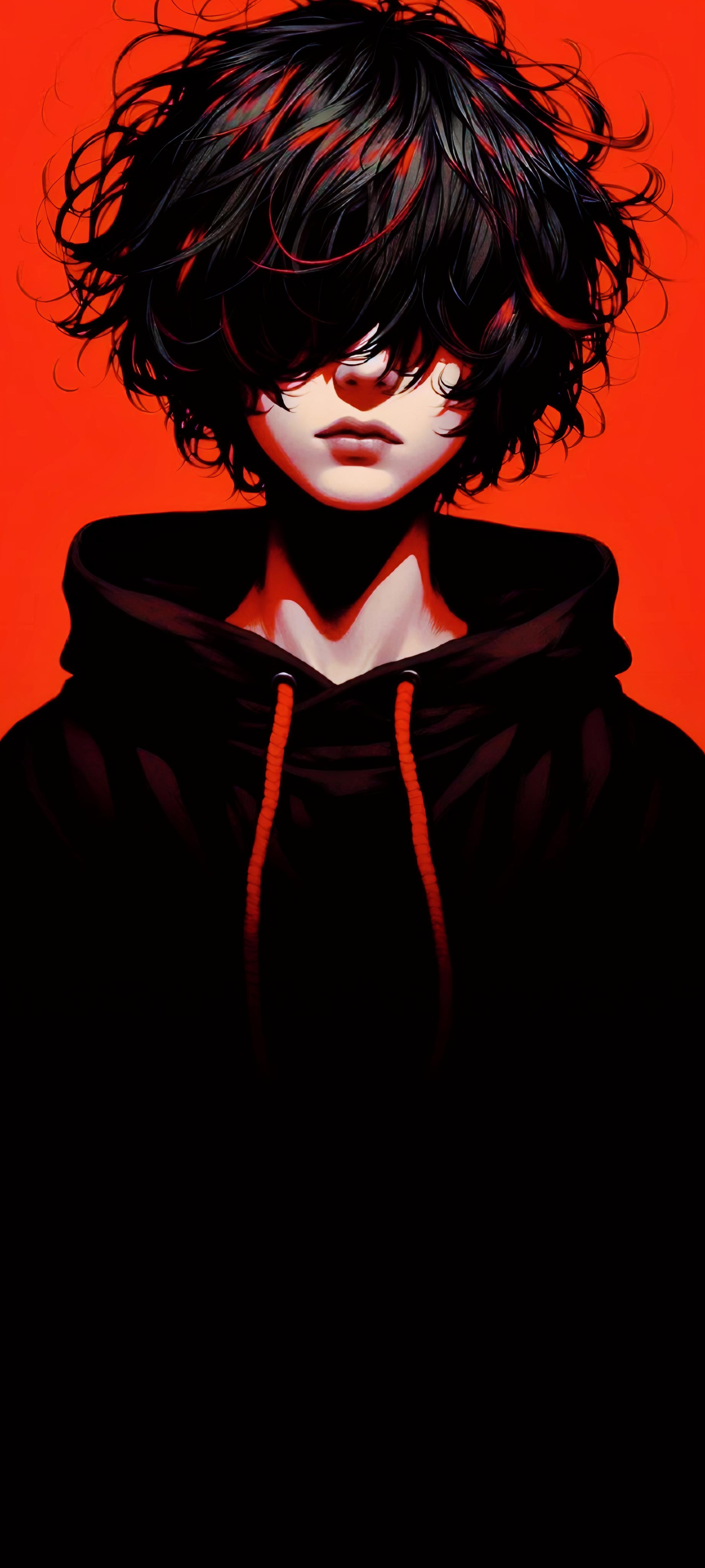 Red Hoodie Anime Boy - anime boy wallpaper for Ghetto Wallpapers