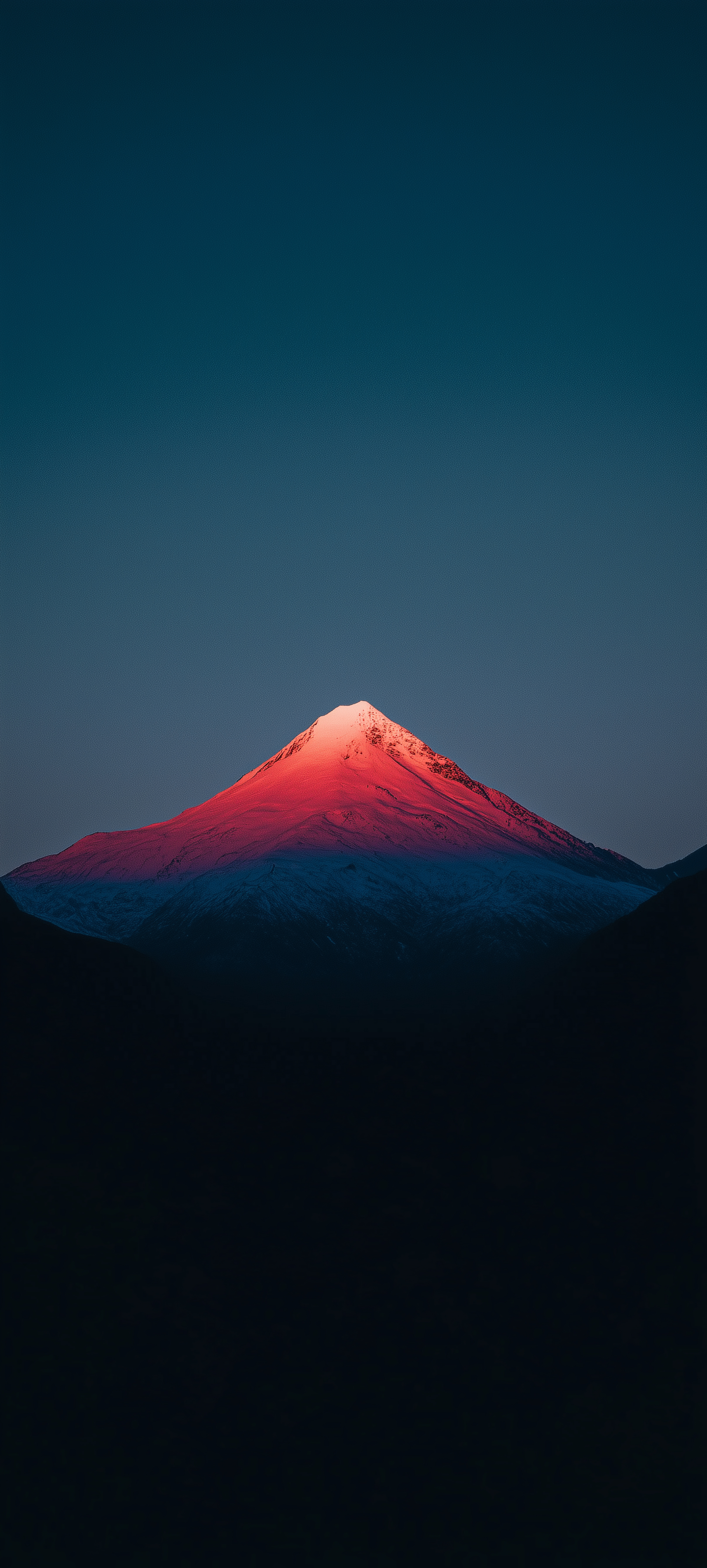 Glowing Sunset Mountain Peak - landscape wallpaper for Ghetto Wallpapers