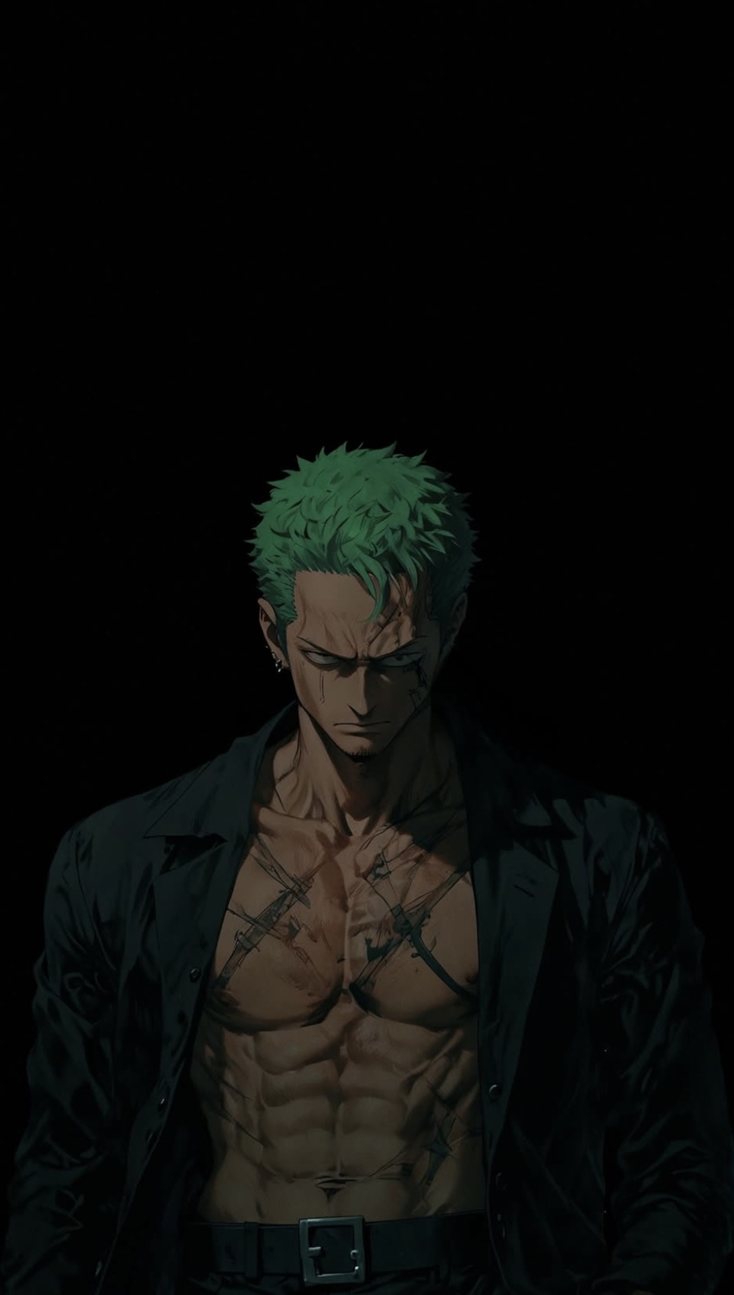 Zoro Dark Anime Portrait - one piece wallpaper for Ghetto Wallpapers