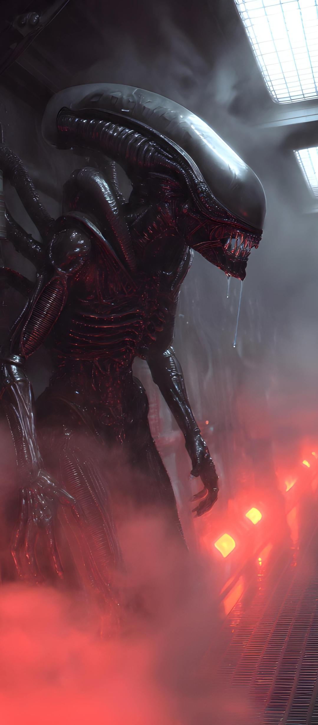Menacing Alien Xenomorph Creature - gaming wallpaper for Ghetto Wallpapers