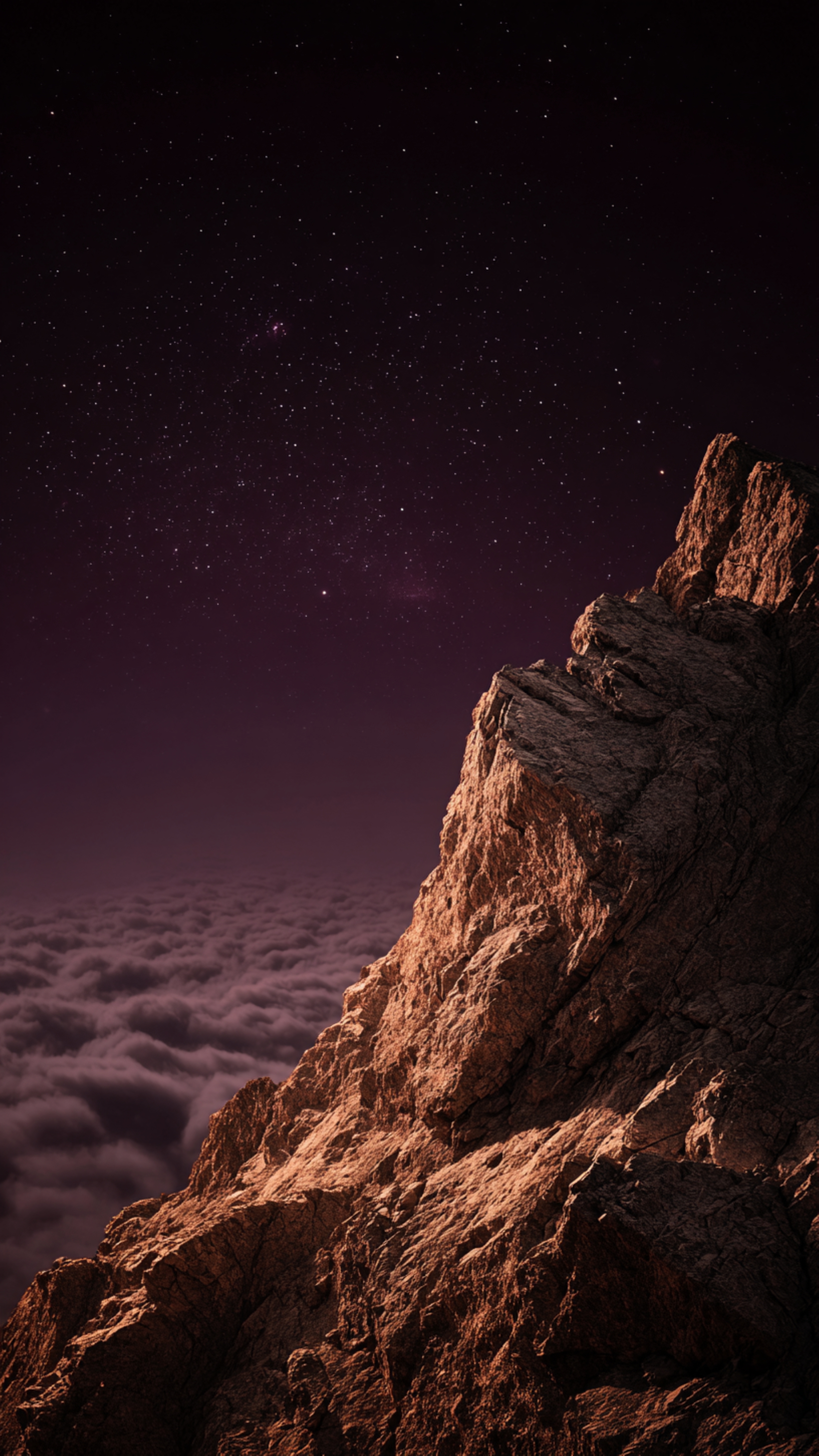 Mountain Peak Above Clouds - landscape wallpaper for Ghetto Wallpapers