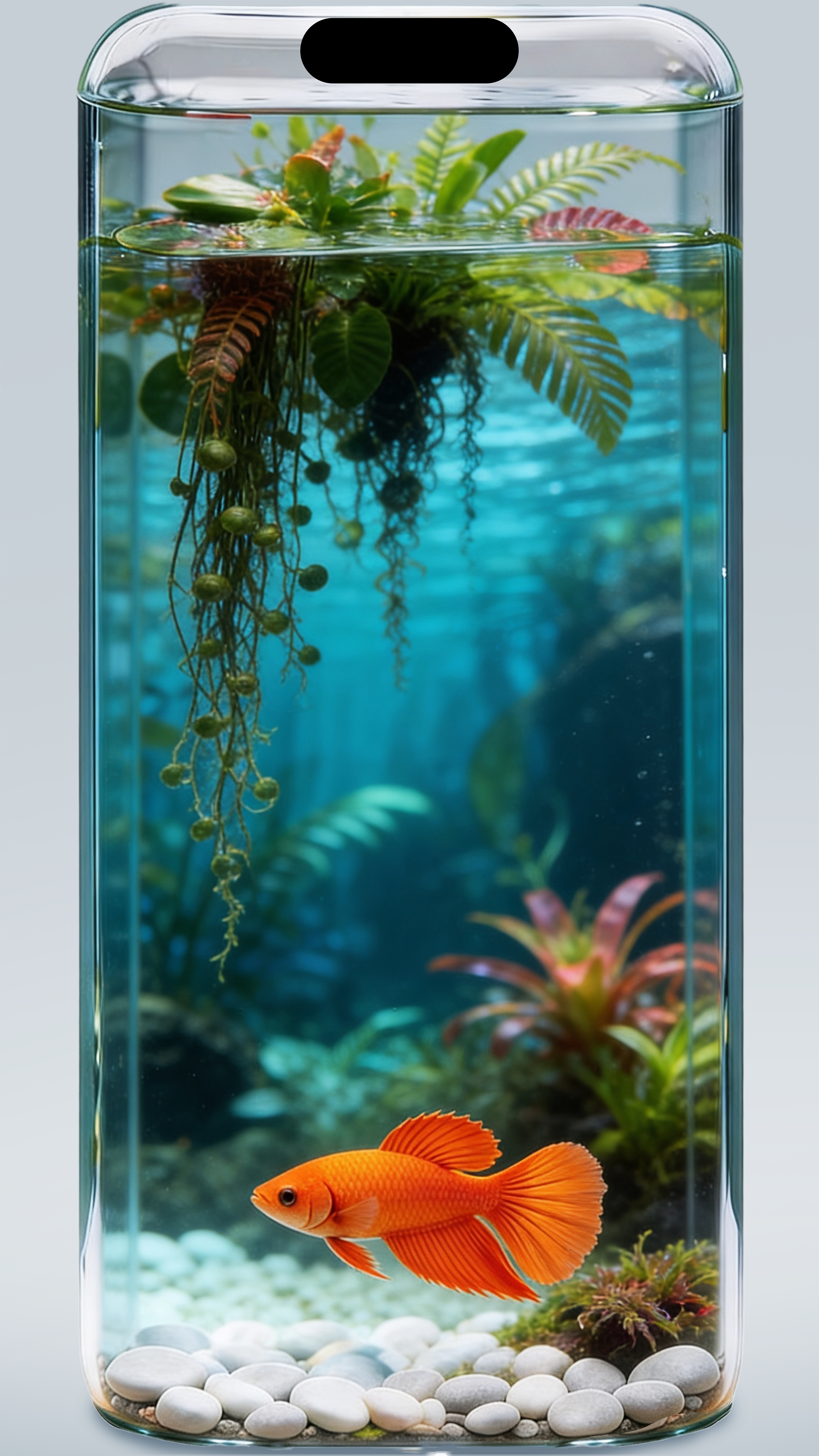 Orange Betta Fish Aquarium - fish wallpaper for Ghetto Wallpapers