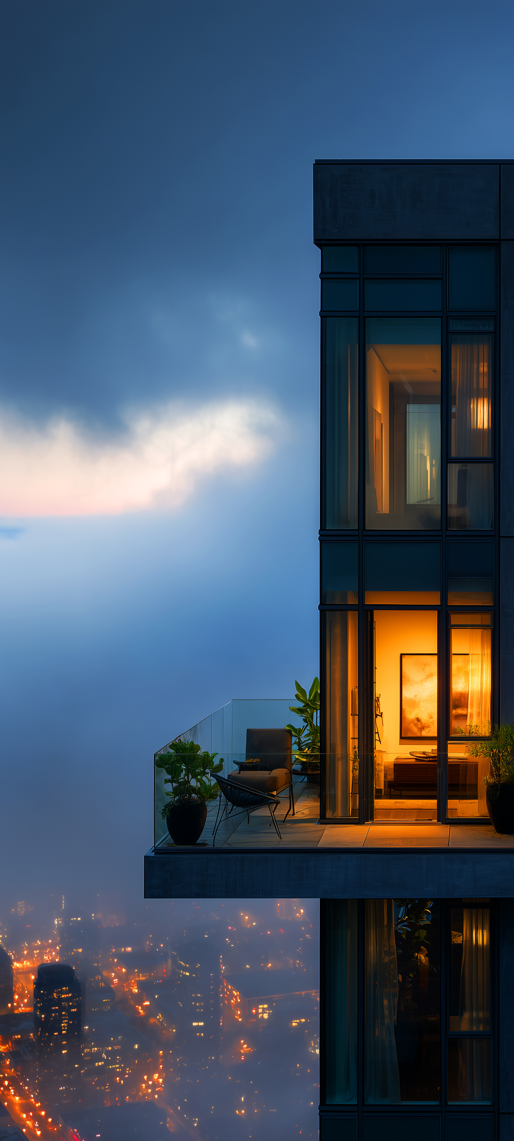 Modern High-Rise Balcony View - architecture wallpaper for Ghetto Wallpapers