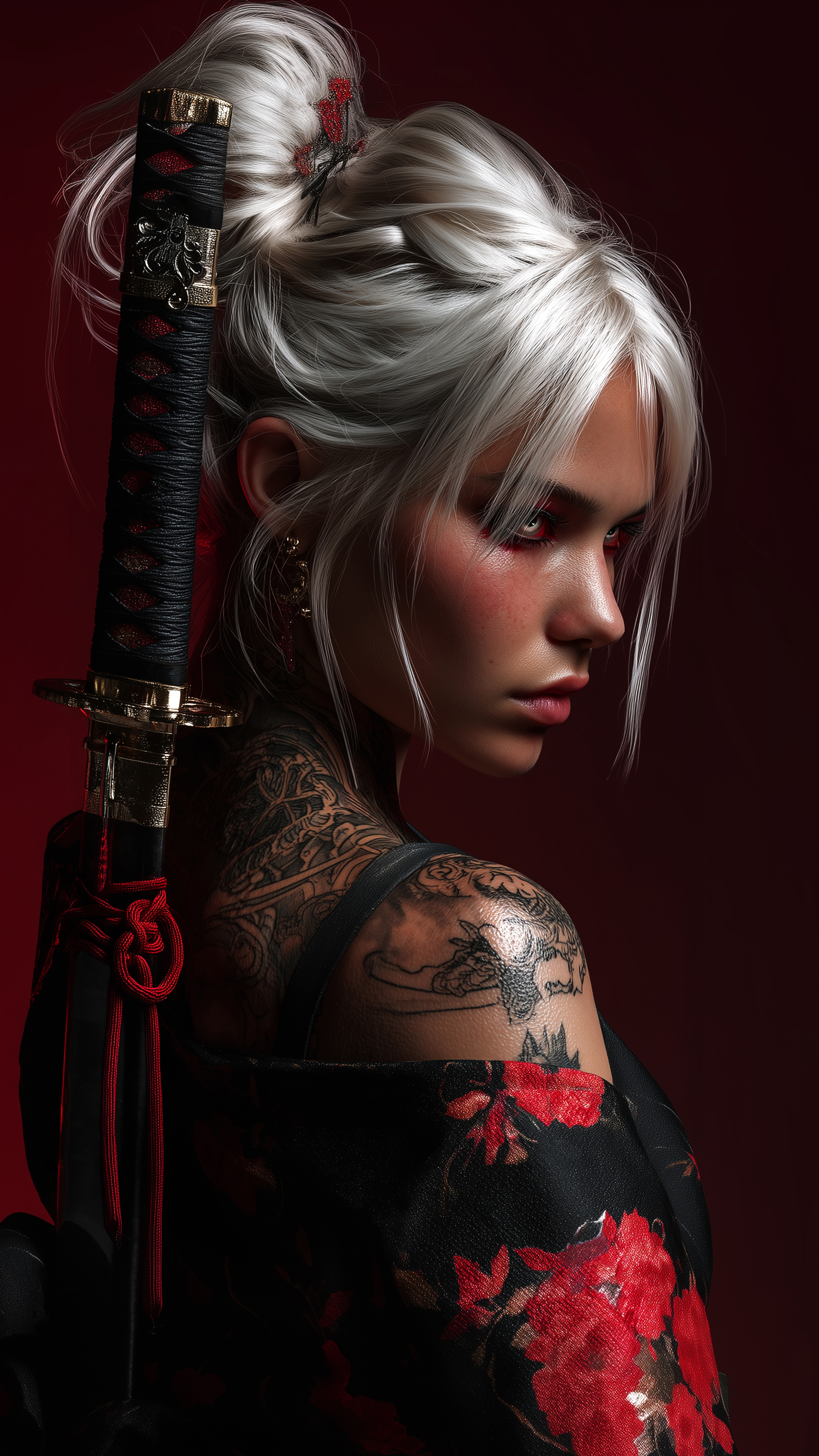Stunning Samurai Girl Portrait - samurai wallpaper for Ghetto Wallpapers