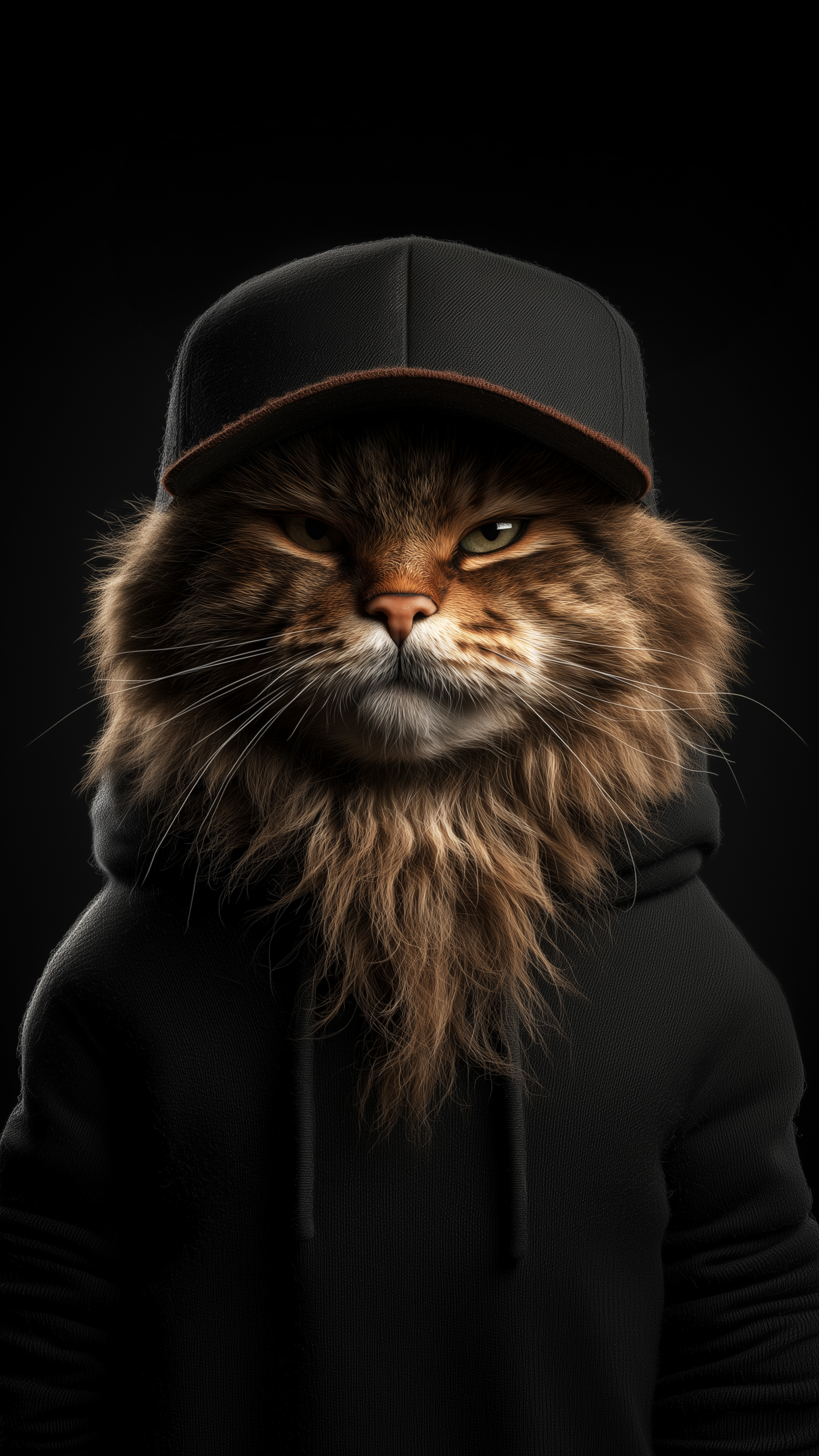 Cool Cat in Hoodie - cat wallpaper for Ghetto Wallpapers